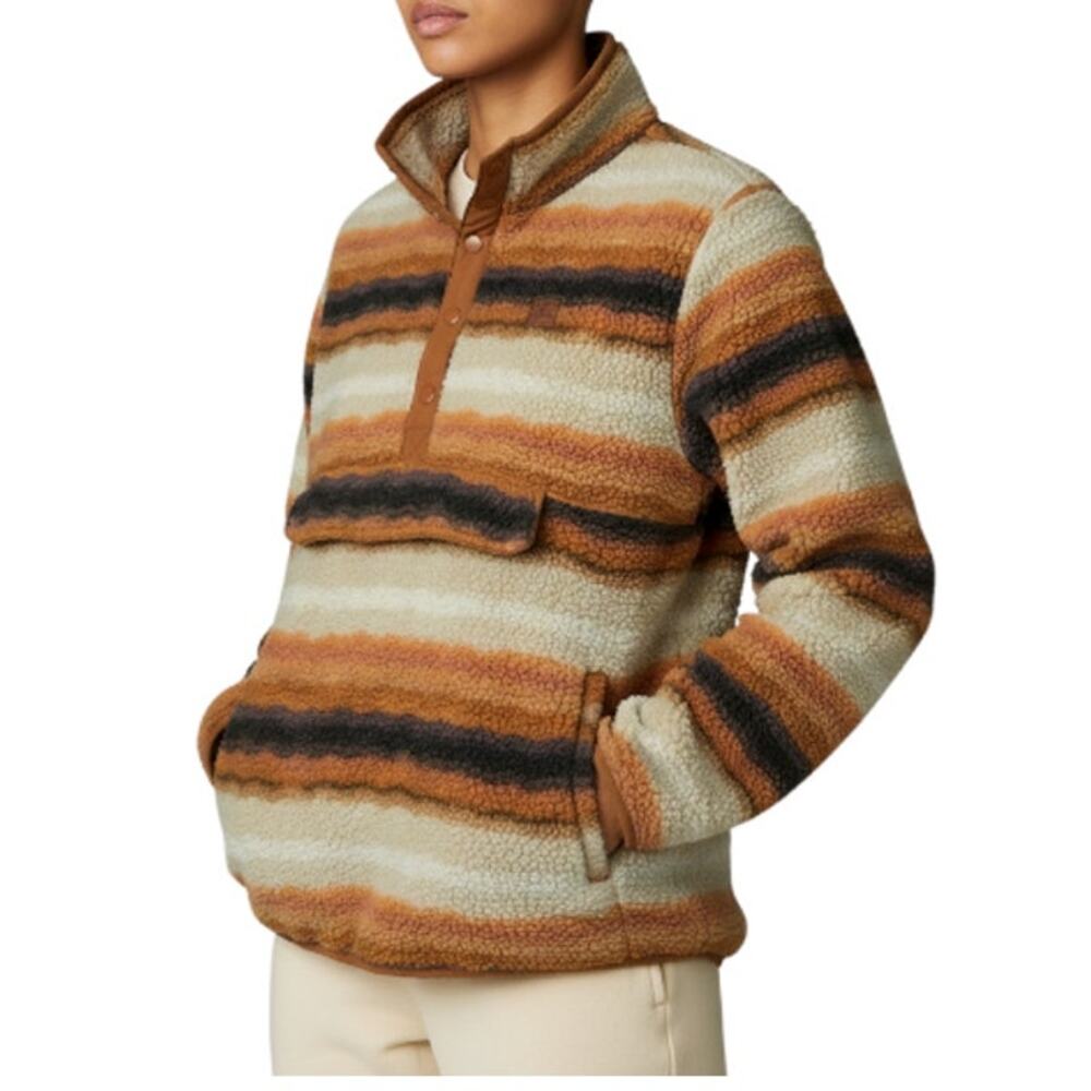 BILLABONG A/Div Switchback T Snap Fleece Pullover Women L Outdoor Travel Casual